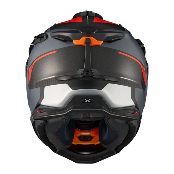 NEXX X.WED 3 KEYO KARBON MAT GRİ-KIRMIZI KASK - Resim 4