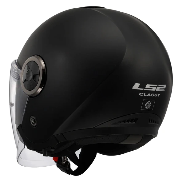 LS2 CLASSY MAT SİYAH KASK - Resim 3