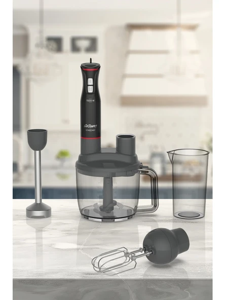 Arzum AR1137 Starchef Multi 1500 W Blender Seti - Siyah