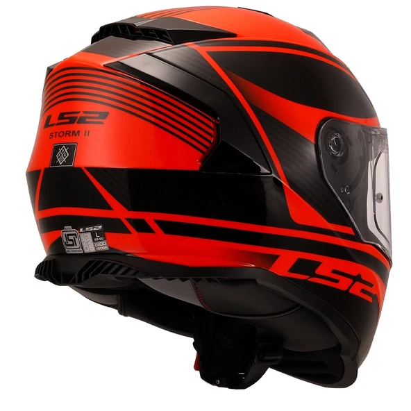 LS2 STORM 2 DODGER MAT SİYAH-NEON  KASK - Resim 3