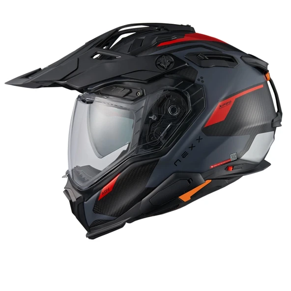 NEXX X.WED 3 KEYO KARBON MAT GRİ-KIRMIZI KASK ürün görseli