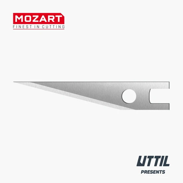 Mozart Blades PB1 Super Sivri Uç Hassas Kesimler için 512.053 10'lu Yedek Bıçak Kartuşu