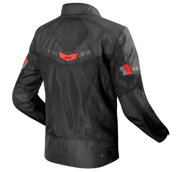 LS2 BLADE AIR MONT SİYAH-KIRMIZI - Resim 2