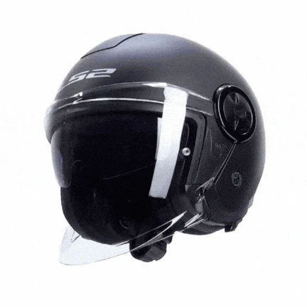 LS2 CLASSY MAT SİYAH KASK - Resim 6