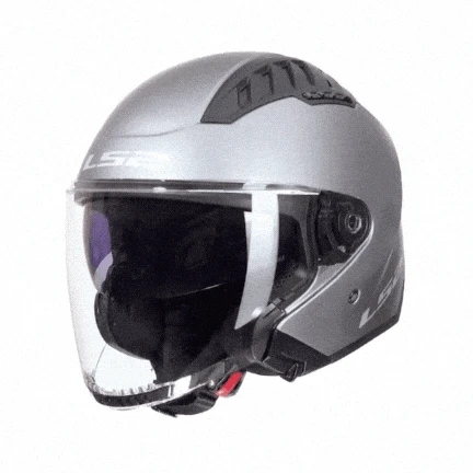 LS2 COPTER 2 MAT GRİ KASK - Resim 5