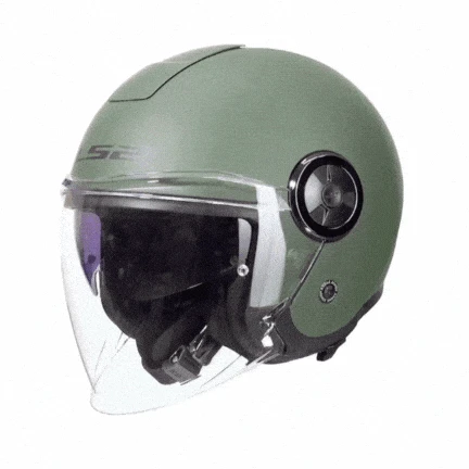 LS2 CLASSY MAT YEŞİL KASK - Resim 5