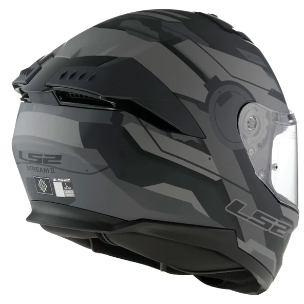 LS2 STREAM 2 SHADOW -GRİ KASK - Resim 6