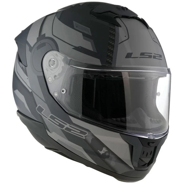 LS2 STREAM 2 SHADOW -GRİ KASK - Resim 8