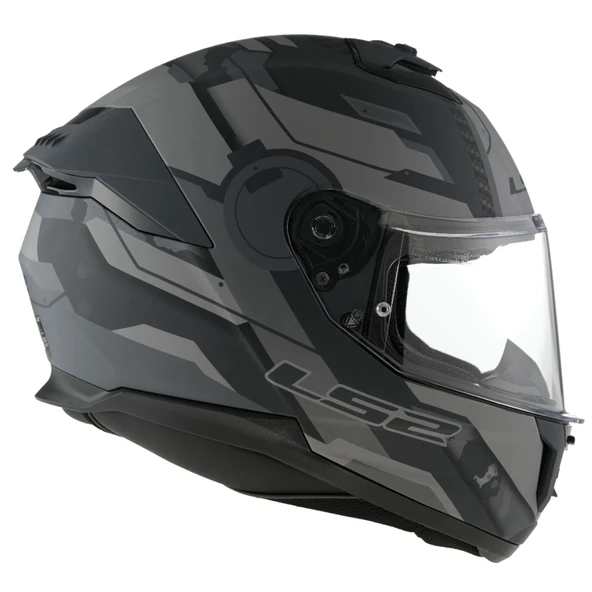 LS2 STREAM 2 SHADOW -GRİ KASK - Resim 7