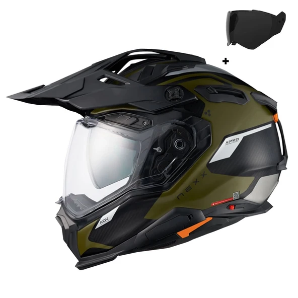 NEXX X.WED 3 KEYO KARBON MAT YEŞİL-GRİ KASK - Resim 9