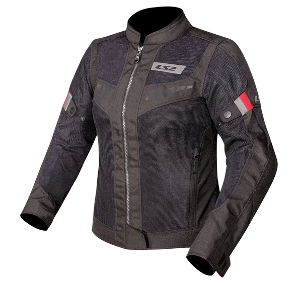 LS2 BLADE AIR KADIN MONT SİYAH-KIRMIZI ürün görseli