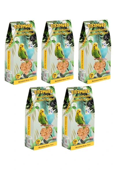 BirdMozz Muhabbet Yemi 700 Gr x 5 Adet