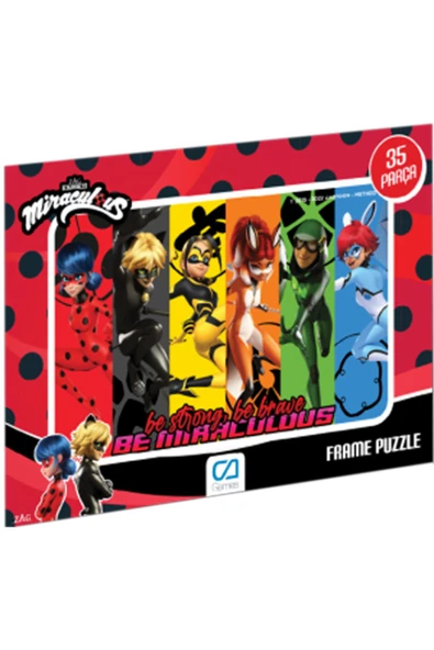 C&A Games Miraculous-2 Lisanslı 35 Parça Frame Puzzle - 3