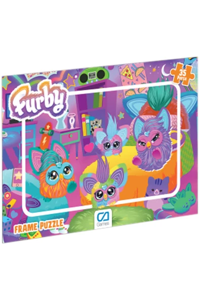 C&A Games Furby Lisanslı 35 Parça Frame Puzzle - 2