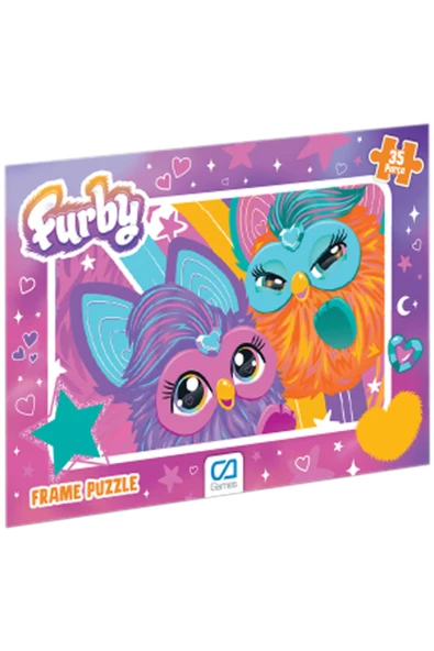 C&A Games Furby-2 Lisanslı 35 Parça Frame Puzzle - 4