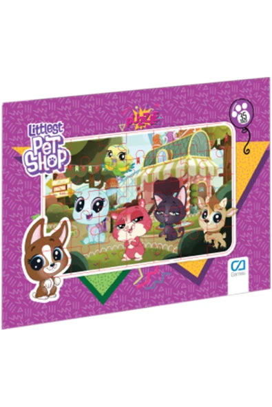 C&A Games Littlest Pet Shop Lisanslı 35 Parça Frame Puzzle - 3