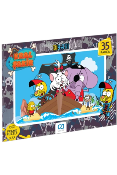 C&A Games Kral Şakir Lisanslı 35 Parça Frame Puzzle - Resim 3