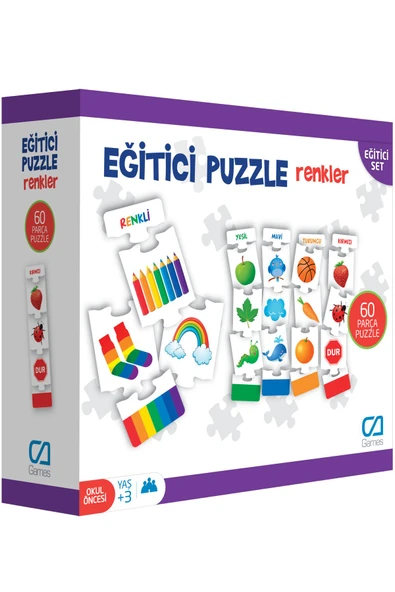 C&A Games Eğitici Puzzle Renkler 36 Parça