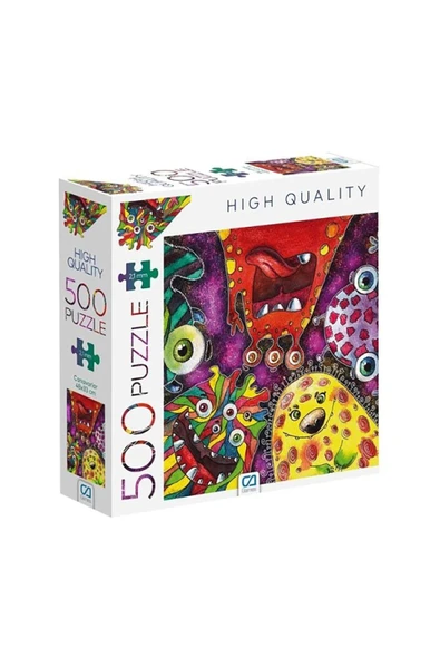 Ca.7808 Canavarlar 500 Parça Puzzle - Resim 1