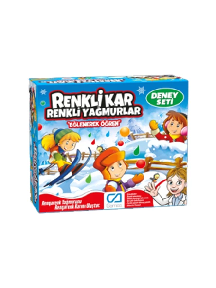 Renkli Kar Renkli Yağmurlar Deney Seti Kutu Oyunu - Resim 3