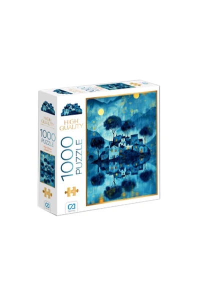 C&A Games Mavi Evler 1000 Parça Puzzle