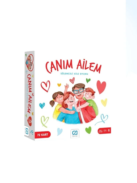 Canım Ailem 72 Kart Eğlenceli Aile Oyunu Kutu Oyunu - 5