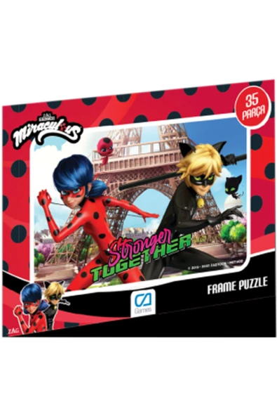 C&A Games Miraculous Lisanslı 35 Parça Frame Puzzle - 3
