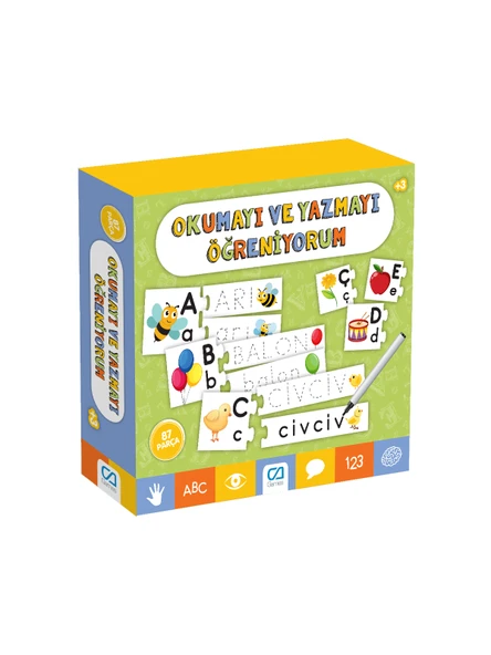 Okumayı ve Yazmayı Öğreniyorum 87 Parça Eğitici Oyunlar Serisi - Resim 2
