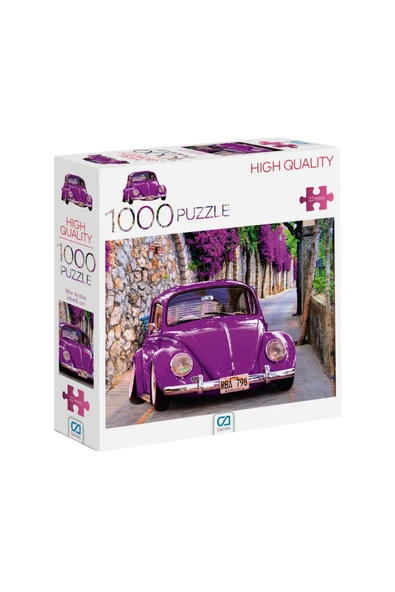 Mor Araba 1000 Parça 2,2mm Kalınlık 48x68cm Profesyonel Hobi Puzzle Yapboz Serisi