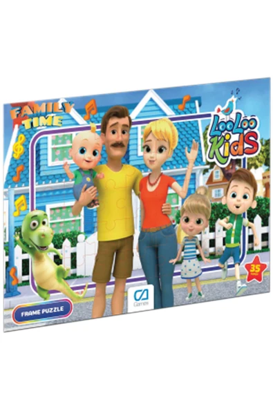 C&A Games LooLoo Kids-2 Lisanslı 35 Parça Frame Puzzle