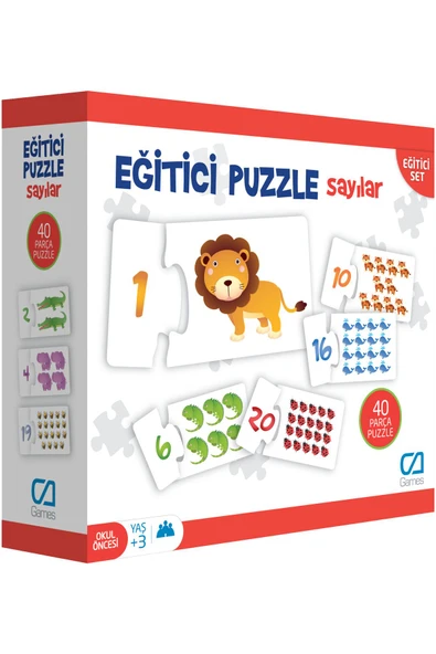 C&A Games Eğitici Puzzle Sayılar 36 Parça - 2