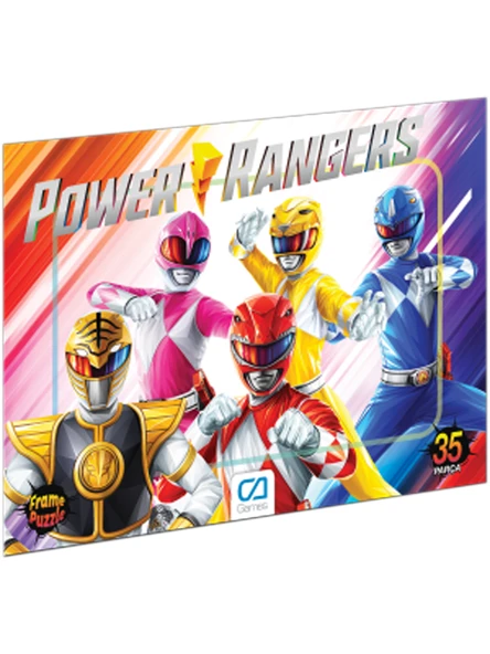 C&A Games Power Rangers-2 Lisanslı 35 Parça Frame Puzzle - 4