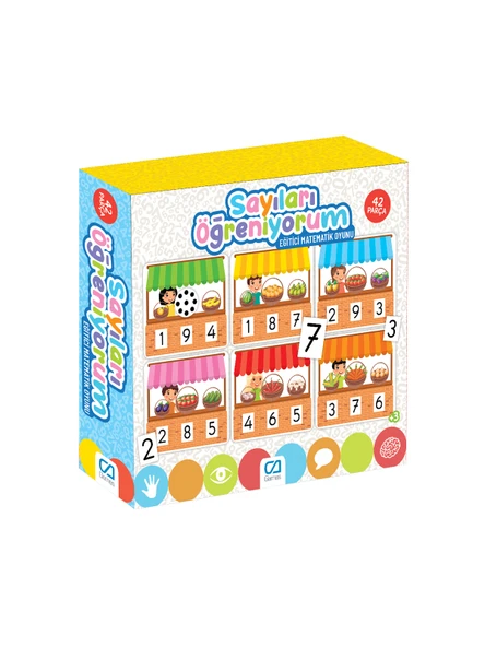 Sayıları Öğreniyorum 42 Parça Eğitici Matematik Oyunu Eğitici Oyunlar Serisi - Resim 2