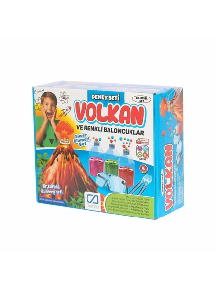 Volkan ve Baloncuklar Deney Seti Kutu Oyunu - Resim 5