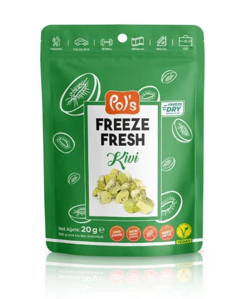 Pol’s Freeze Fresh Dondurularak Kurutulmuş Kivi 20 g