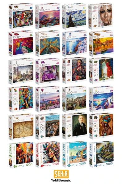 Mor Araba 1000 Parça 2,2mm Kalınlık 48x68cm Profesyonel Hobi Puzzle Yapboz Serisi - 3