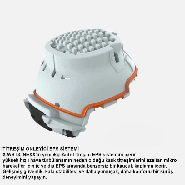 NEXX X.WST 3 FLUENCE MAVİ-KIRMIZI KASK - Resim 2