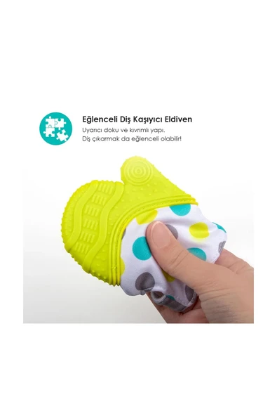 Bblüv Glüv Diş Kaşıyıcı Eldiven  Gri 3+ Ay - 10