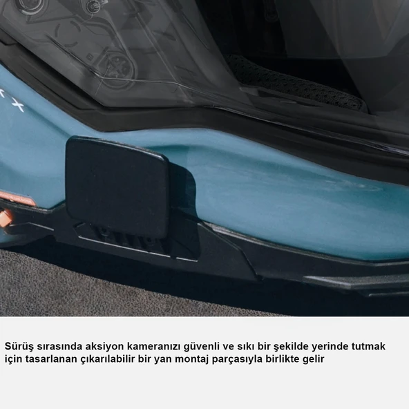 NEXX X.WST 3 FLUENCE MAVİ-KIRMIZI KASK - Resim 6