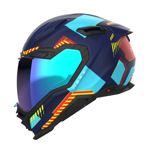 NEXX X.WST 3 FLUENCE MAVİ-KIRMIZI KASK ürün görseli