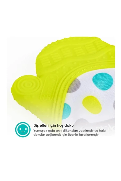 Bblüv Glüv Diş Kaşıyıcı Eldiven  Yeşil 3+ Ay - 12