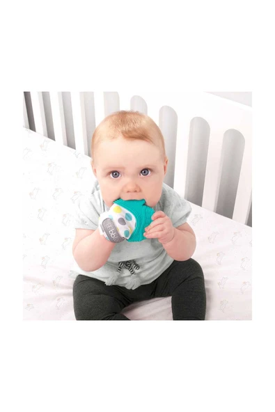 Bblüv Glüv Diş Kaşıyıcı Eldiven  Yeşil 3+ Ay - 6