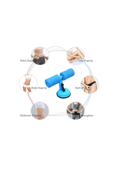 Avessa Suction Sit Up Mekik Çekme Aleti Mavi ACF-100 - 3