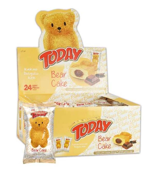 Today Bear Kek Çikolatalı  40 Gr. 24 Adet (1 Kutu)