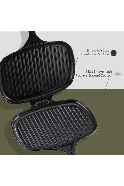 Lava 18x26cm  Izgara Tost Makinası Yekpare Saplı - LV TST 1826 - 7