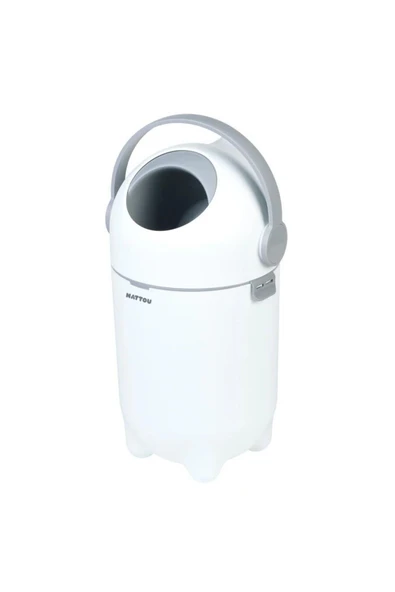 Nattou Dropy Bebek Bezi Çöp Kovası - Beyaz - 6