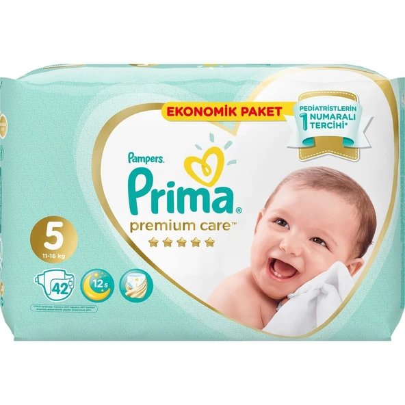 Prima Premium Care Bebek Bezi Ekonomik Paket 5 Beden 42 Adet - 4