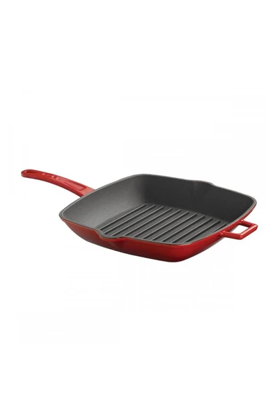 Lava 26*32 Izgara Metal Saplı Kırmızı Tava -LV P GT 2632 K0 R - 5