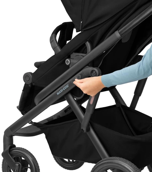 Maxi Cosi Lila Xp+ Ekstra Portbebeli Seyahat Sistem Olabilen Doğumdan İtibaren Kullanılabilen Bebek Arabası Essential Black - 8