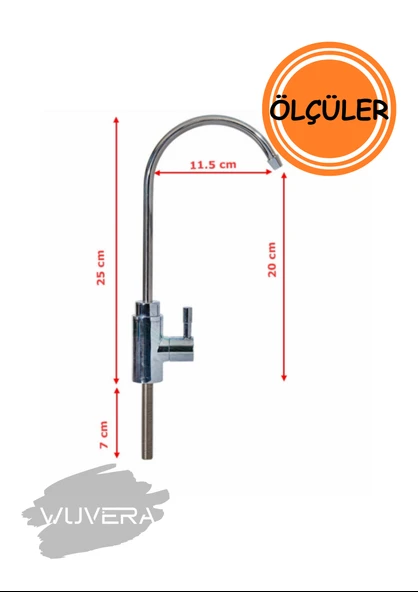 WUVERA Arıtma Musluğu Lavabo Mutfak Musluk Batarya Evye - Resim 3